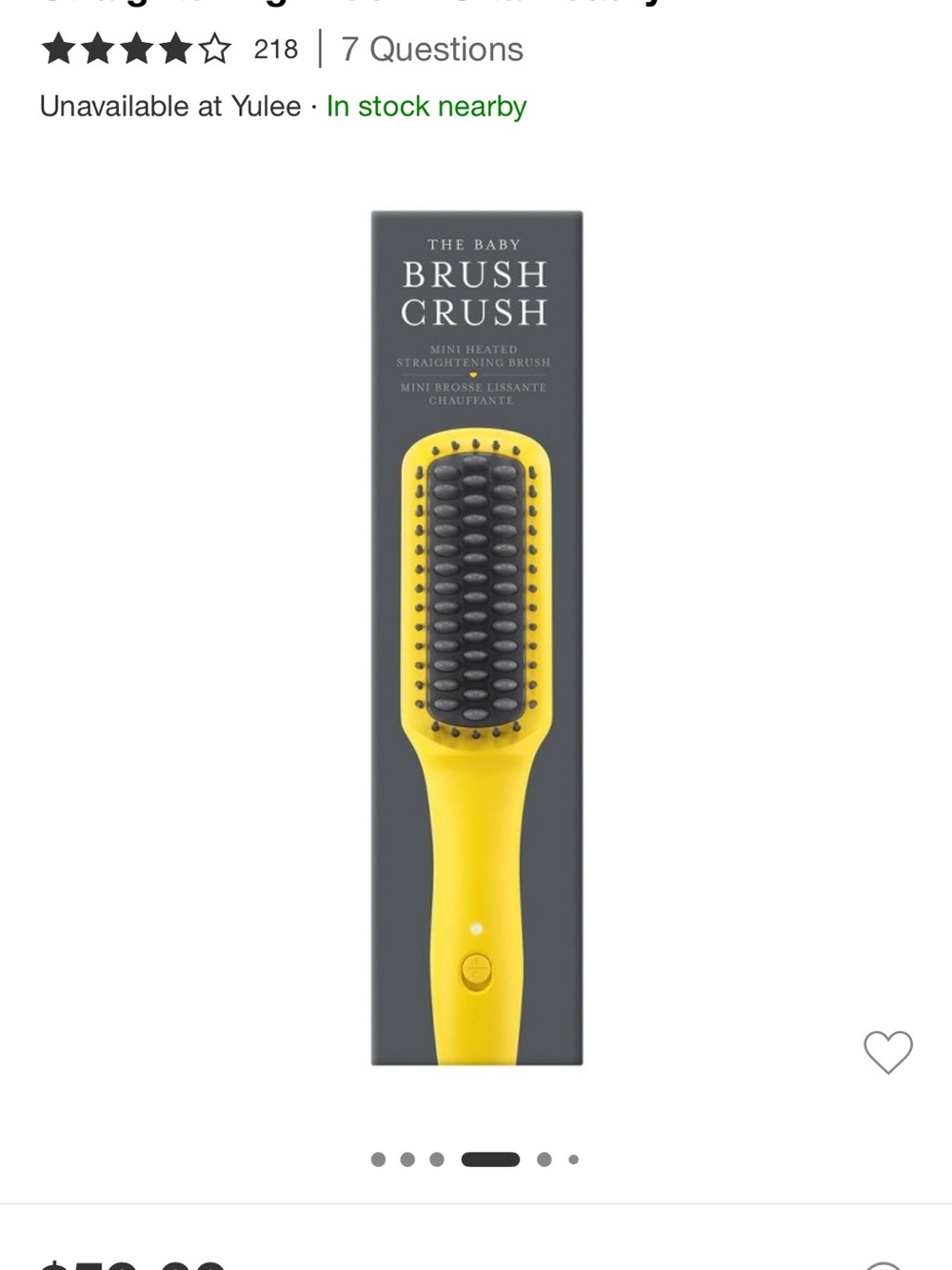 Drybar Brush Crush Mini Heated Straightening Brush